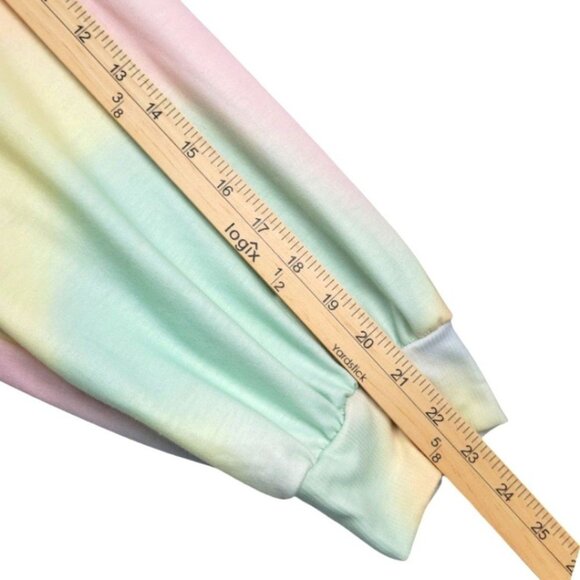 Womens Plus Size 2XL Shein Curve Color block Tie Dye "SMILE" Oversized Hoodie - Picture 8 of 8